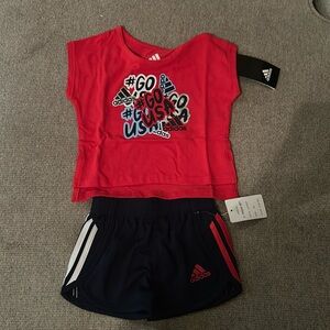 NWT Girls adidas 3M